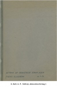 G. Behr m. fl. Ståltryk, dekorationsforlæg 1